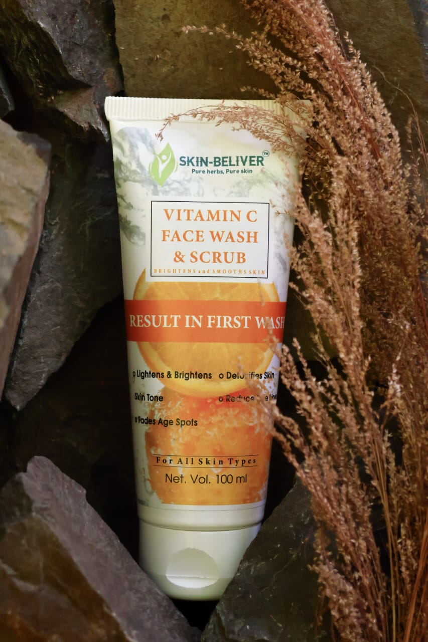 VITAMIN C FACE WASH & SCRUB   100gm