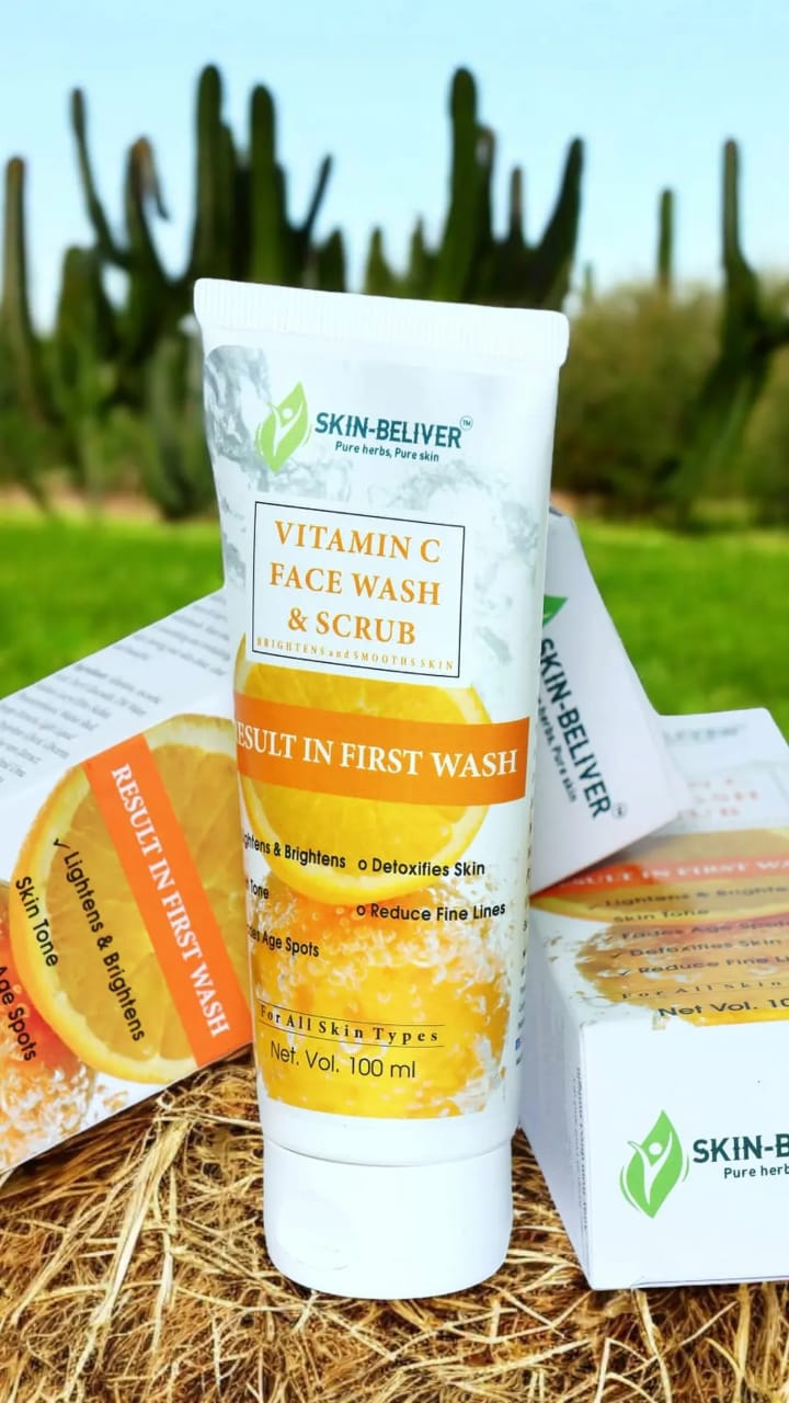 VITAMIN C FACE WASH & SCRUB   100gm